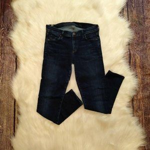 Citizens Of Humanity #1498-372 Dark Wash Stretchy Low Rise Skinny Jeans Women 29